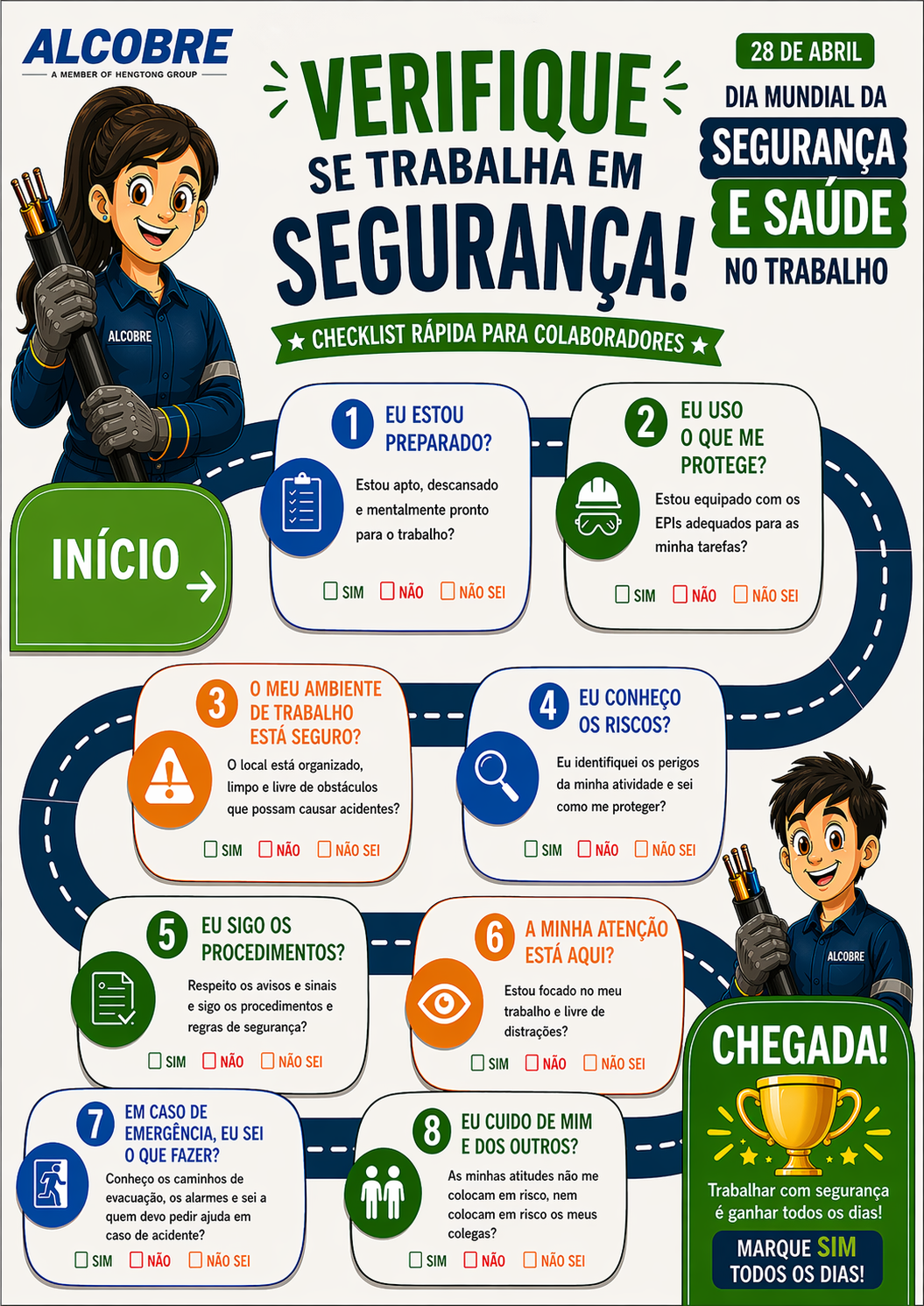 Dia mundial da segurança e saúde no trabalho
